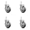 Service Caster 5 Inch Thermoplastic Rubber Swivel 3/4 Inch Square Stem Caster Set with Brake SCC-SQ20S514-TPRB-TLB-34-4 - alternate 1